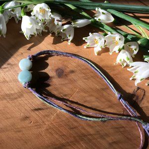 Pale Blue Hemp Anklet